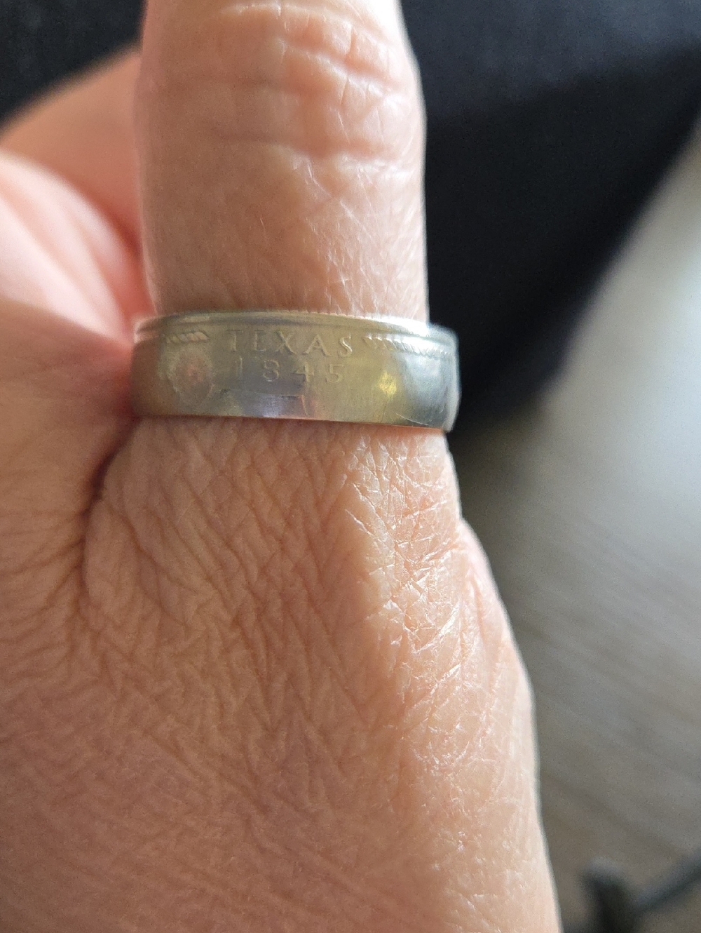 Texas Quarter Coin Ring